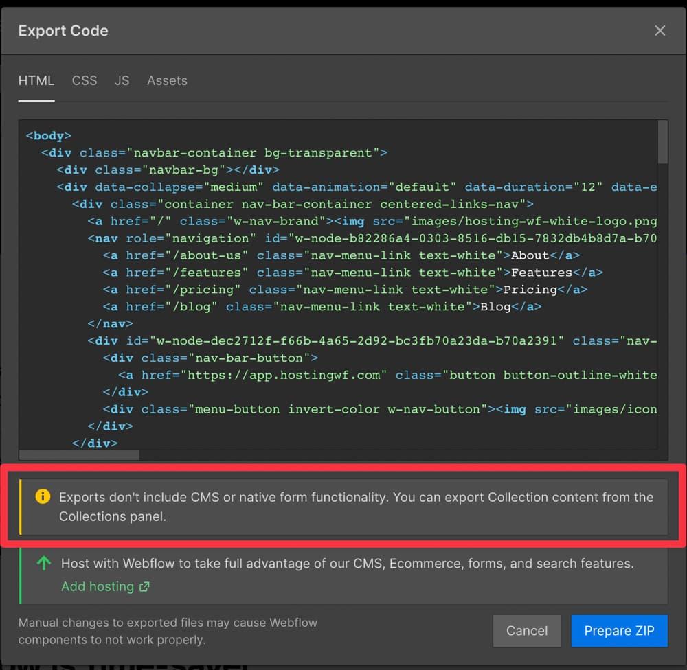 Step-by-Step Guide to Exporting Webflow Content