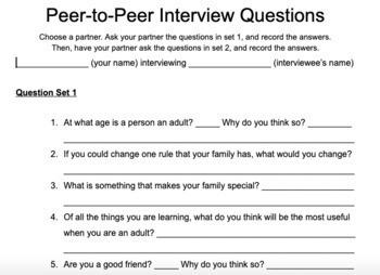 Exploring the Power of Peer-to-Peer Questions and Feedback