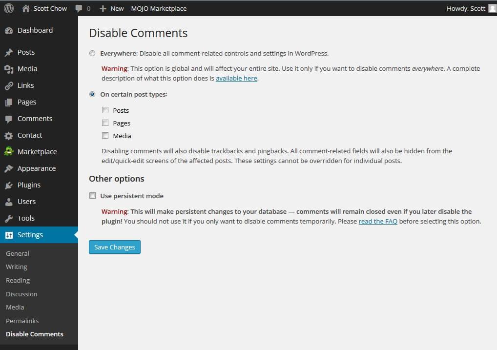 How to Disable Comments on Existing Posts