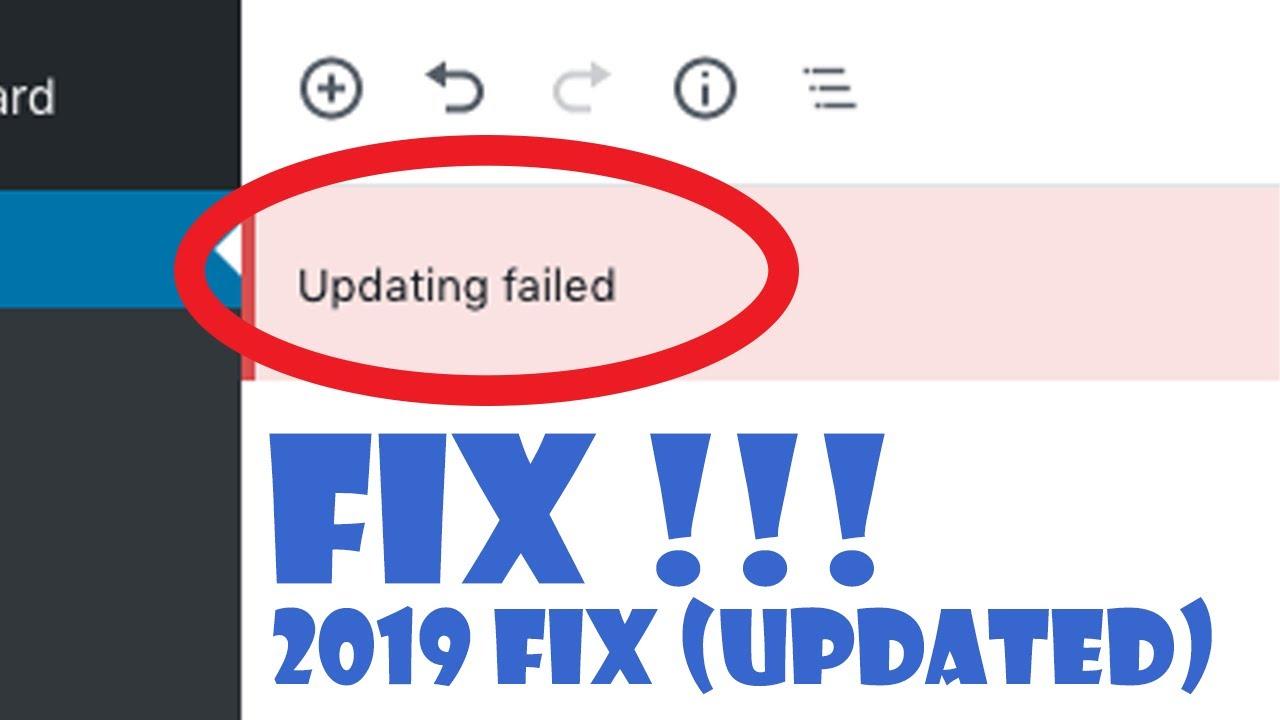 How to Fix “Updating Failed. The Response is Not a Valid JSON Response”