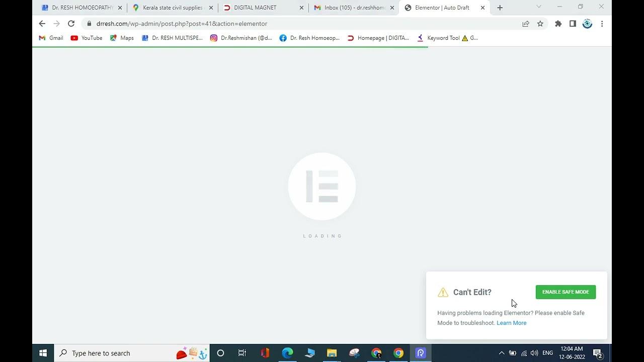 Utilizing Elementors Safe Mode for Troubleshooting