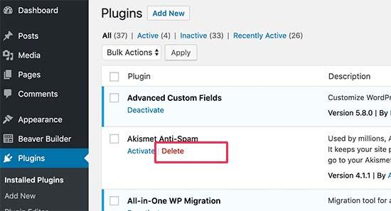 Disabling Conflicting Plugins to Ensure Smooth Functionality