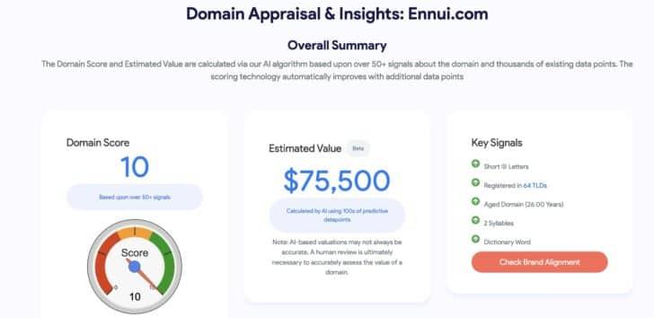 key Features to Look for in a Domain Appraisal Service