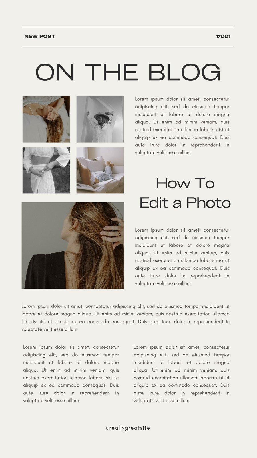Designing a Visually Appealing Blog Layout